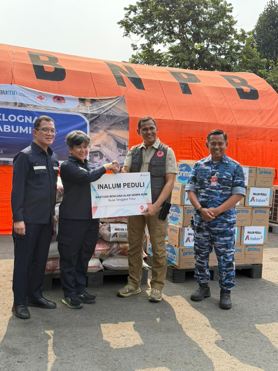 Solidaritas Jadi Aksi Nyata, INALUM Kirim Bantuan & Relawan untuk Korban Gempa NTT 
