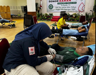 Closing the Month of K3 2024, INALUM Held a Blood Donation in Tanjung Gading