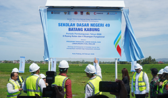Dukung Pendidikan dan Kesehatan Pascabencana, INALUM Bangun Kembali SDN 49 Batang Kabung dan Hadirkan Posko Pengobatan Gratis untuk Warga